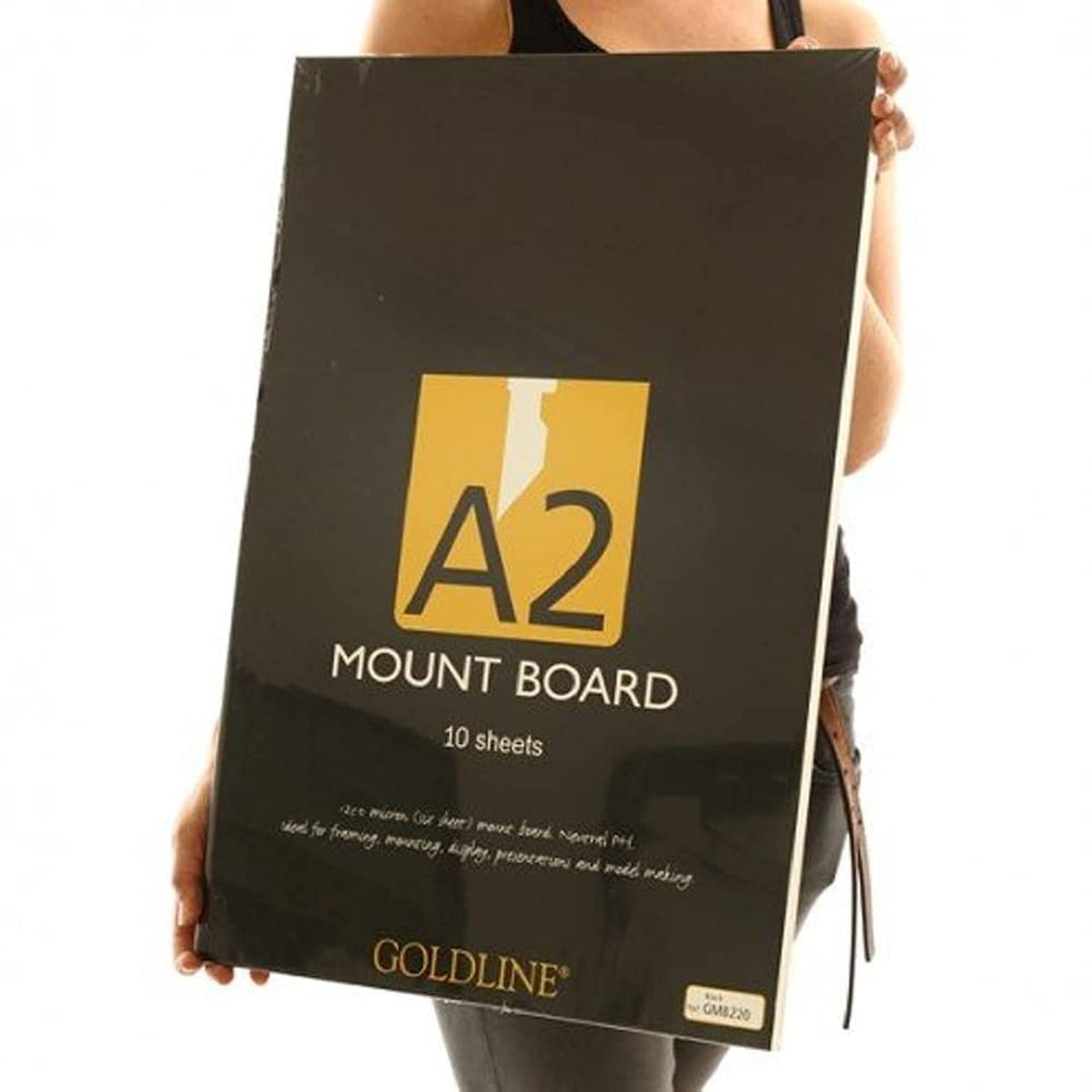 Clairefontaine GMB2/ASTDZ - Packung mit 10 Bogen Passepartouts Goldline, 1,25mm DIN A2 42x59,4cm, Vo