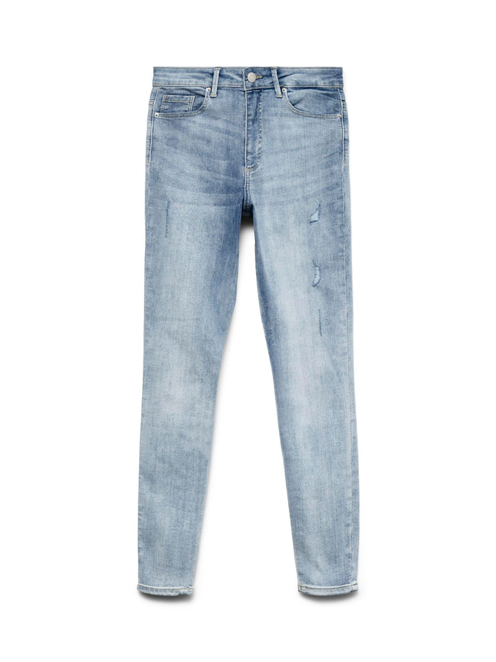 VERO MODA Female Skinny Jeans VMSOPHIA Hohe Taille Skinny Fit Jeans XXS / 32L Light Blue Denim, XXS
