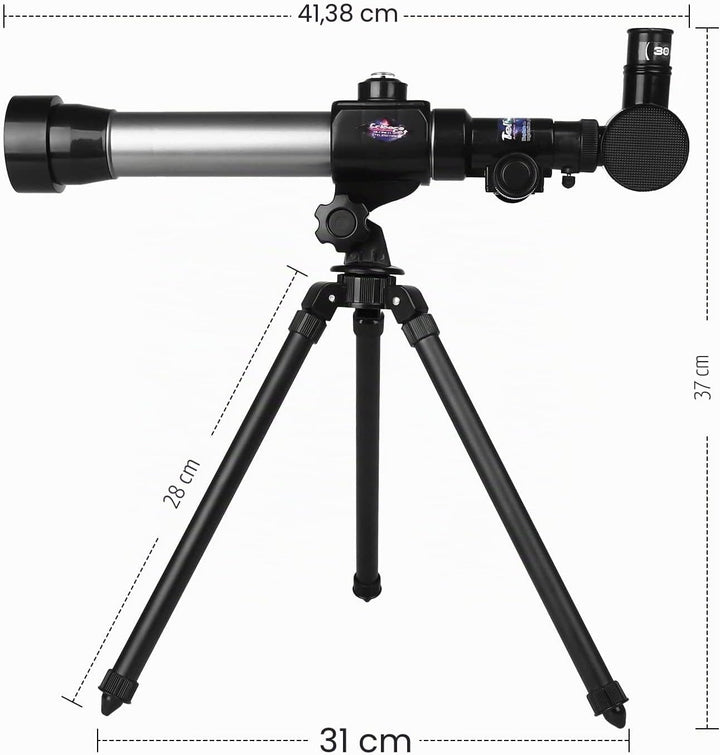 HONPHIER Kinder Teleskop Kinderspielzeug 20X-30X-40X Astronomisches Kinder Fernrohr Teleskop mit Tri