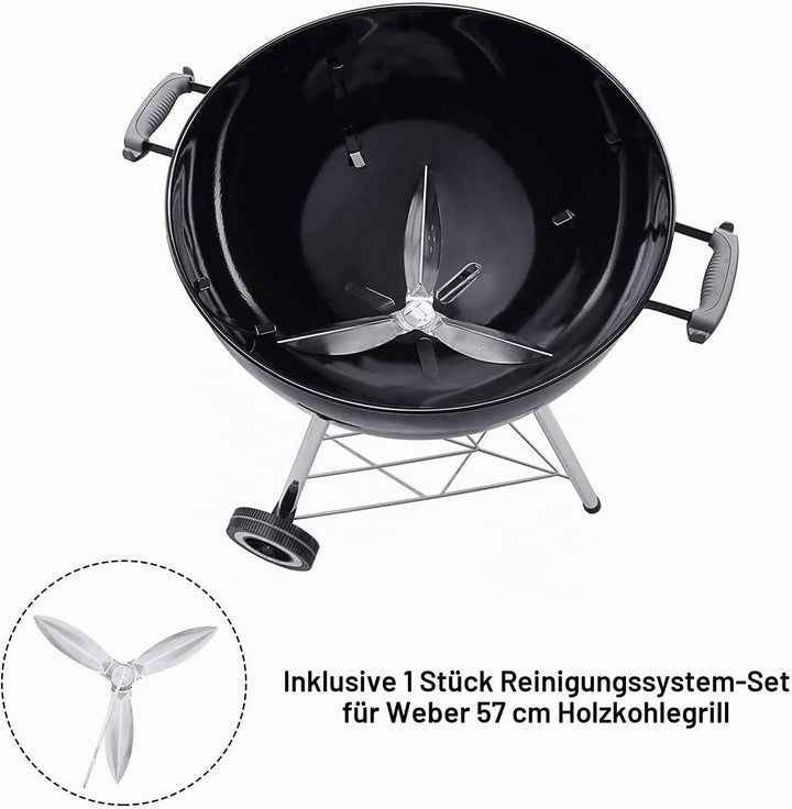 Denmay Holzkohlegrill Ersatzteilset für Weber 57CM Holzkohlegrills, Kugelgrill, One-Touch, Performer