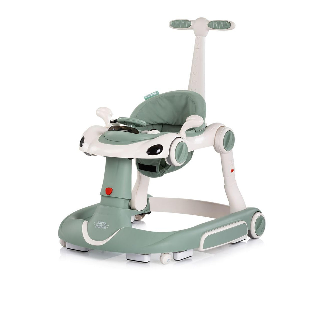 Chipolino Lauflernhilfe Happy Walker 5 in 1 Schaukelfunktion Musik Lichter Räder grün, grün