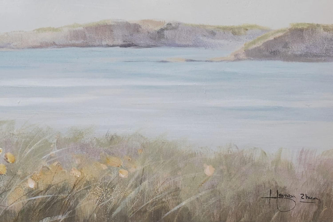 KunstLoft Leinwandbild | 100% HANDGEMALT | 150x50cm | Gemälde &