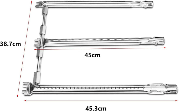 69787 45,3CM Brenner für Weber Spirit I & II 310 320 Serie, Spirit LX 310 Serie (mit vorderen Brenne