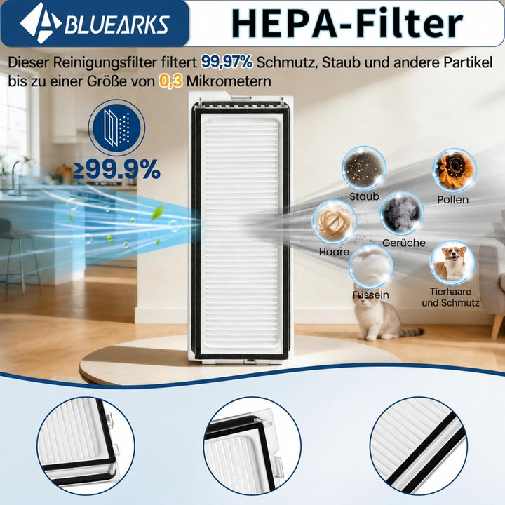 Bluearks Ersatzteile Kompatibel mit Roborock Q Revo/Roborock P10 Staubsaugerroboter Zubehör, 1 Haupt