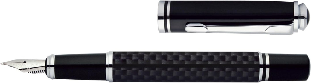 Online 34335 Geschenkset Black Style Füllhalter und Kugelschreiber, schwarz, in edler Geschenkverpac