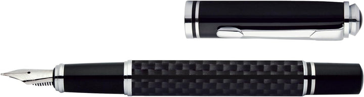 Online 34335 Geschenkset Black Style Füllhalter und Kugelschreiber, schwarz, in edler Geschenkverpac