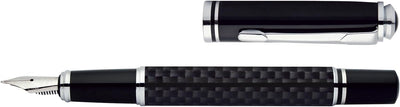 Online 34335 Geschenkset Black Style Füllhalter und Kugelschreiber, schwarz, in edler Geschenkverpac