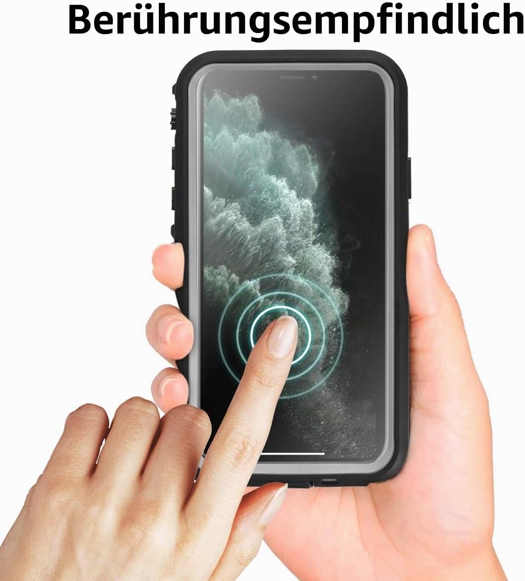 AICase wasserdichte Schutzhülle für Apple iPhone 11 Pro, IP68-zertifiziert, 360 °, wasserdicht, stos