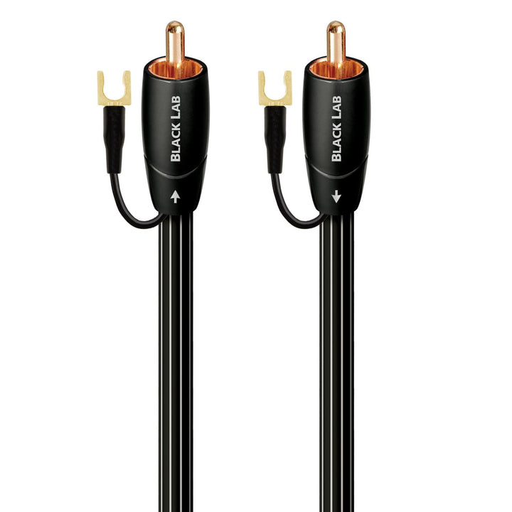 AudioQuest 3m Black Lab Cinch-Kabel, Schwarz - Audiokabel (Cinch, RCA, Kupfer, 3 m)