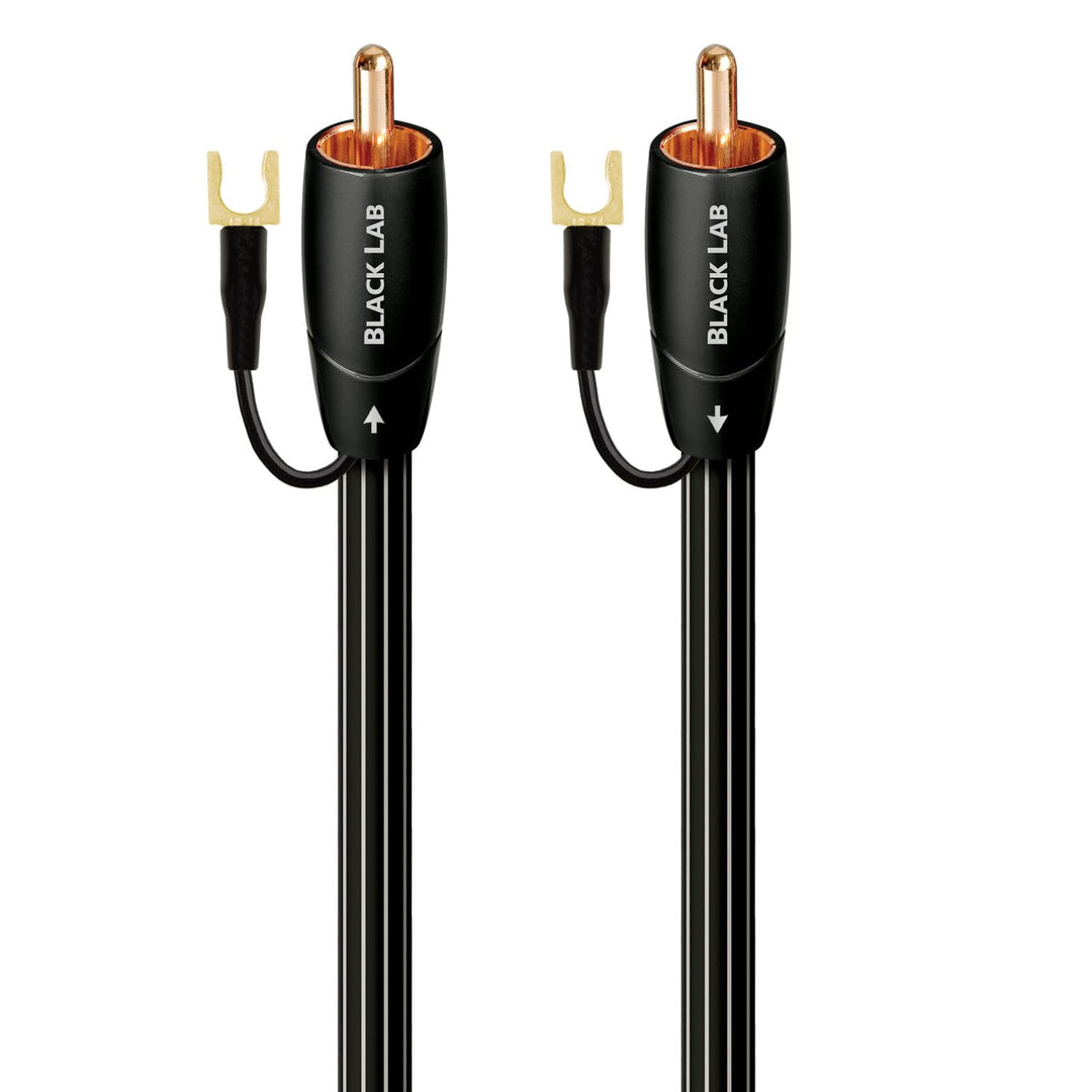 AudioQuest 2 m Black Lab Cinch-Kabel, Schwarz - Audiokabel (Cinch, RCA, Kupfer, 2 m)