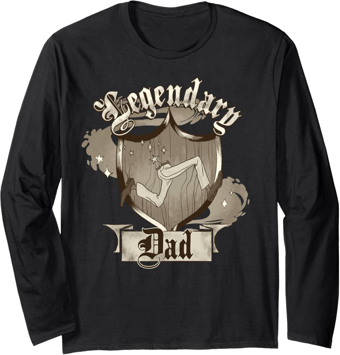 Disney Pixar Onward Legendary Dad Crest Langarmshirt