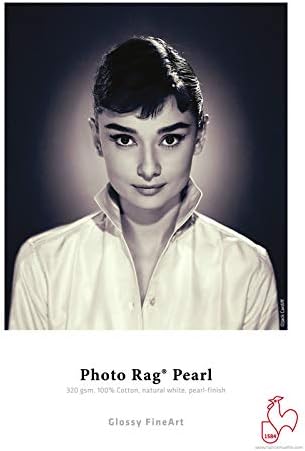 Hahnemühle 10641667 Digital FineArt Photo Rag Pearl Papier, 320 g/m², DIN A4, 210 x 297 mm, naturwei