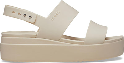 Crocs Damen Brooklyn Low Wedge Sandalen, 33/34 EU Sandstein
