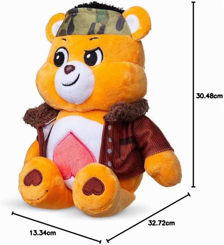 Basic Fun Care Bears x Stranger Things Tenderheart Bear als Lucas – 22 cm Fun Size Plüsch – Limitier