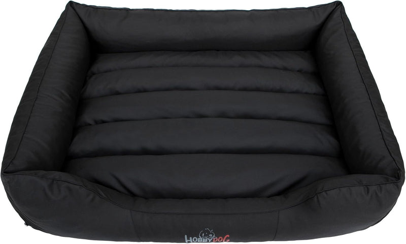 Hobbydog CORCZA2 Hundebett, Sofa, Korb Tierbett Comfort, Grösse XL, 82 x 62 cm, schwarz