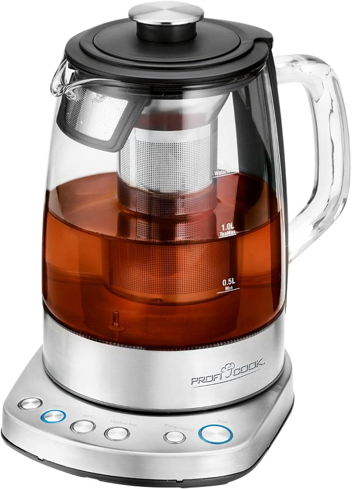 ProfiCook PC-WKS 1167 G, WIFI-gesteuerter 2in1 Tee- und Wasserkocher, kostenlose App, programmierbar