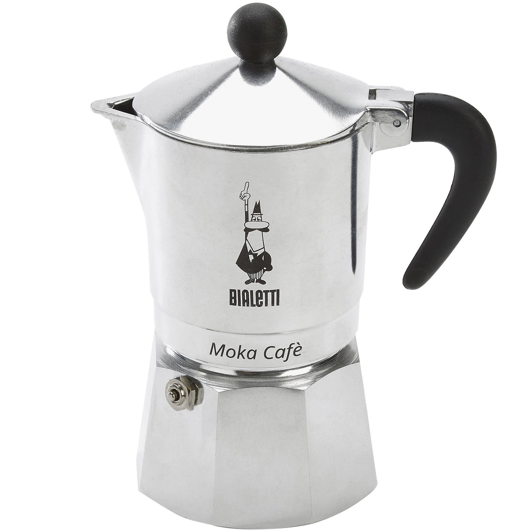 Bialetti 5923 Espressokocher Break für 3 Tassen, schwarz Grau 13x9x17 cm Kaffee Moka, Grau 13x9x17 c