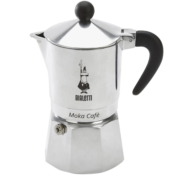 Bialetti 5923 Espressokocher Break für 3 Tassen, schwarz Grau 13x9x17 cm Kaffee Moka, Grau 13x9x17 c