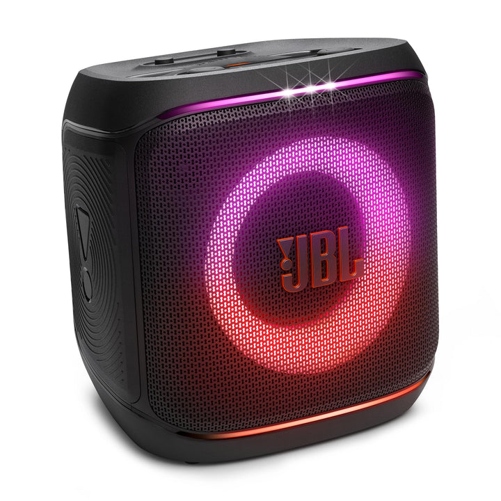 JBL Partybox Encore 2, kabelloser Bluetooth Partylautsprecher mit Mikrofon, 15 Stunden Spielzeit, IP