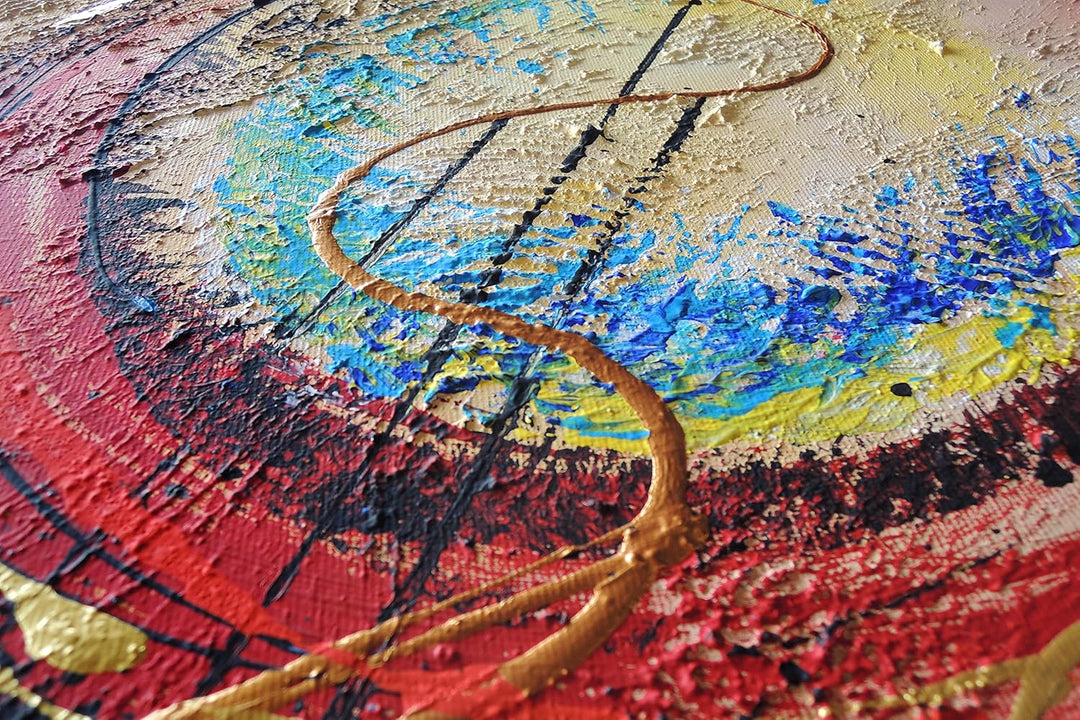 Monica Mirafiori I 100% HANDGEMALT I Gemälde Spektrum 100x50cm | Gemälde Handgemalt | Acrylgemälde |