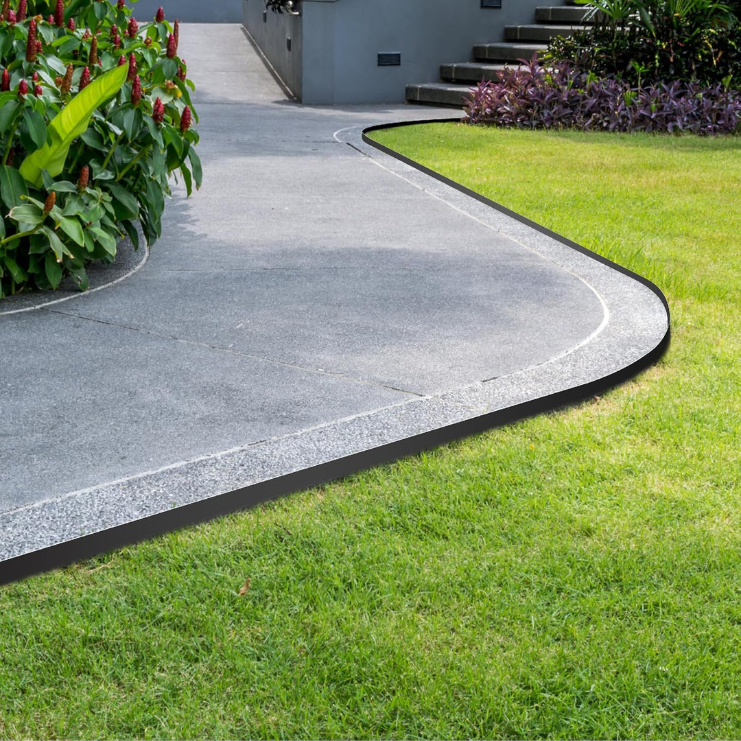 Flexible Rasenkante aus Kunststoff, 30 m (3 x 10 m), 4 cm hohe Landschaftskante, einfache Installati