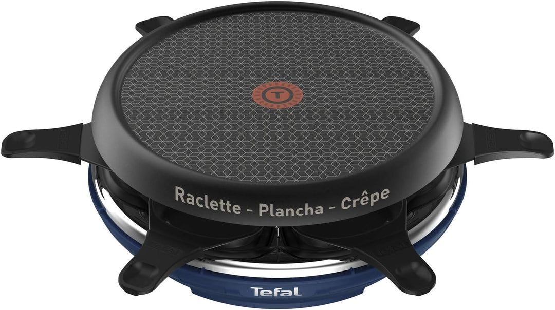 Tefal Neo Deco 6 RE12A4 6 Person(en) 850W Schwarz Blau Elektrisches Raclette (850W, 310mm, 310mm, 13