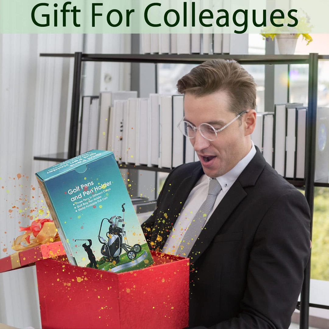 Jishi Golf-Stifthalter, Schreibtisch, Golf-Geschenke für Männer, einzigartige Neuheit, coole Büro-Sc