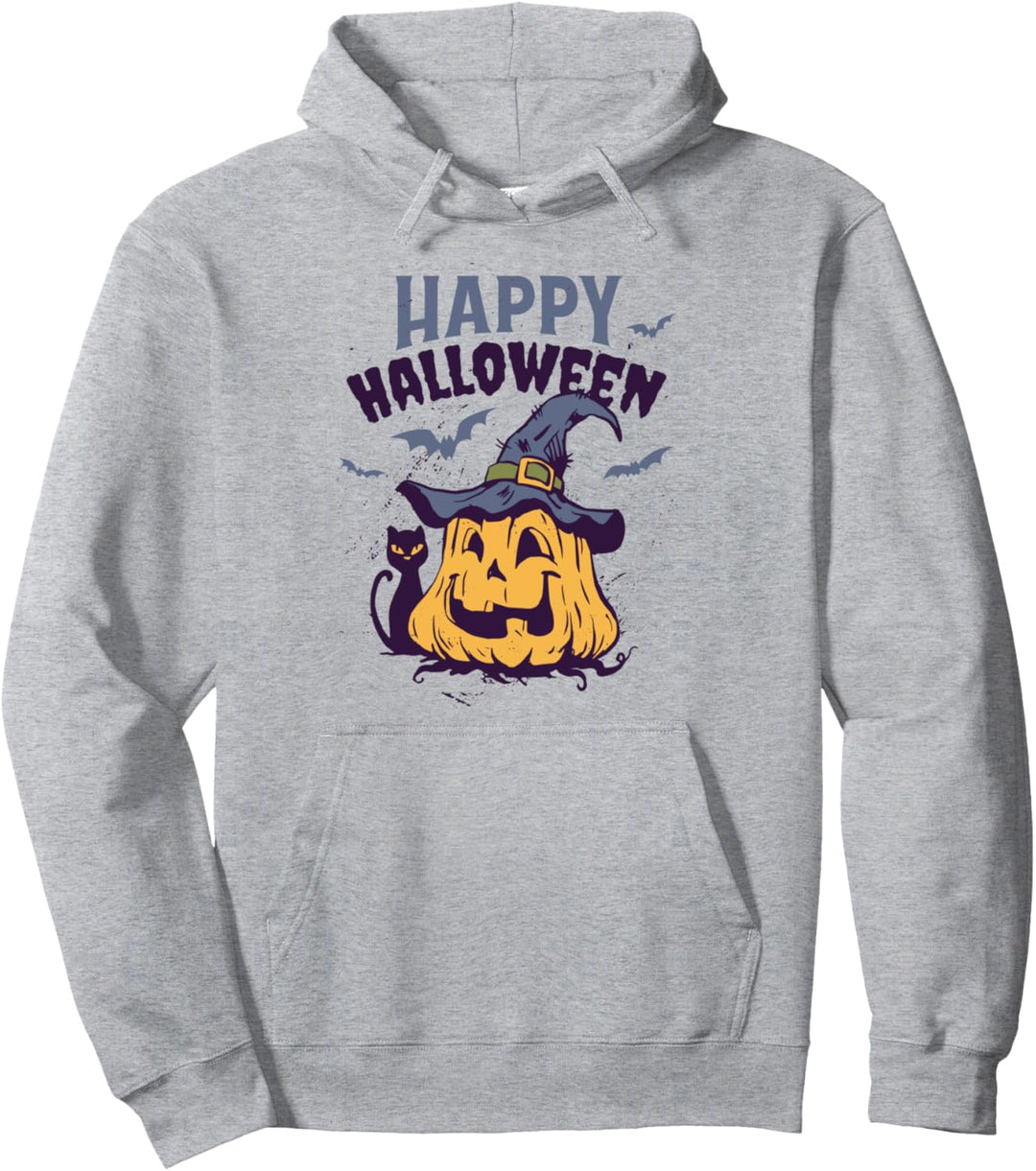 Happy Halloween | Kürbis mit Hut Cooles Vintage Halloween Pullover Hoodie