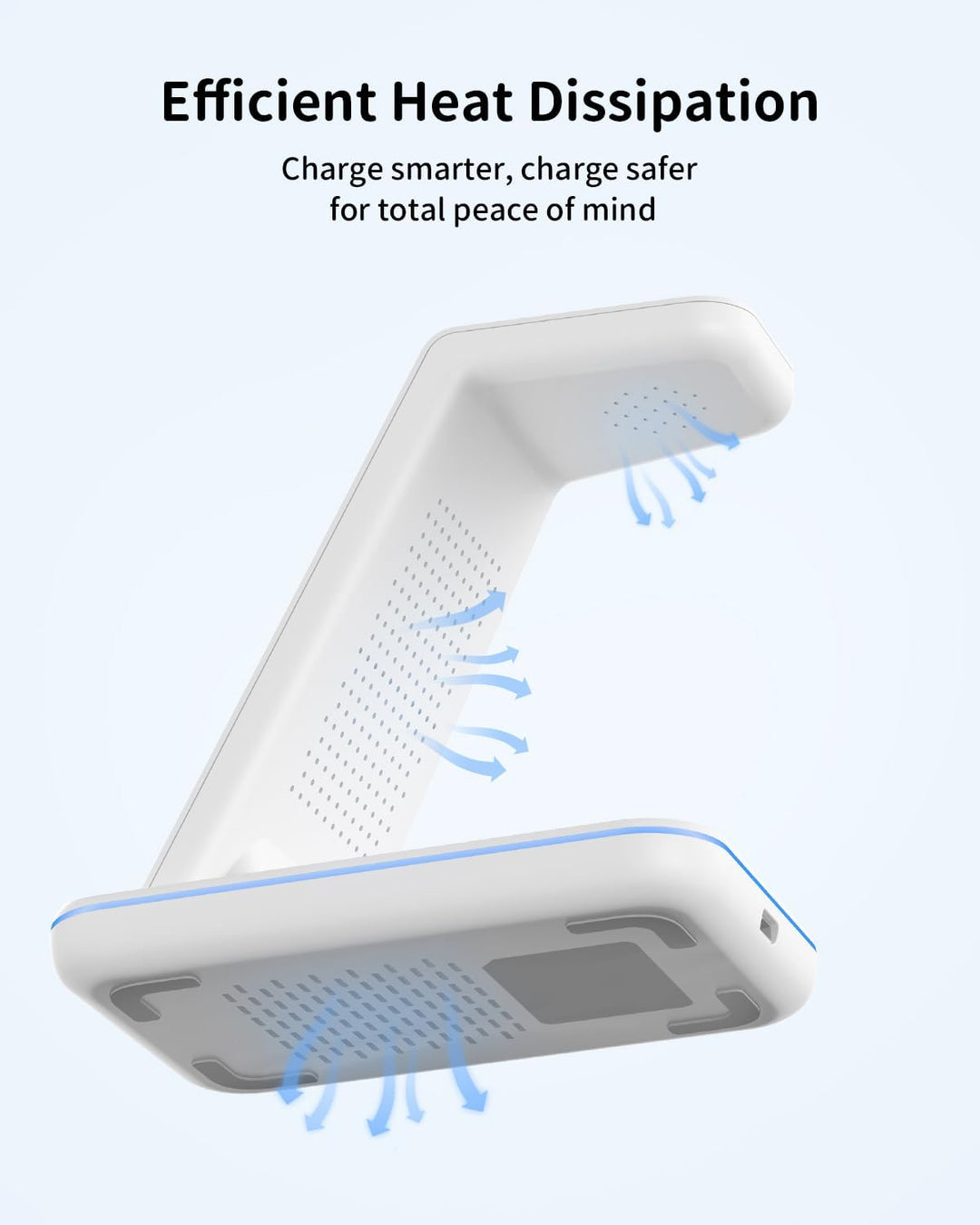 JoyGeek 3 in 1 Induktive Ladestation für Samsung, Wireless Charger für Samsung S25/S24/S23/S22/S21/Z