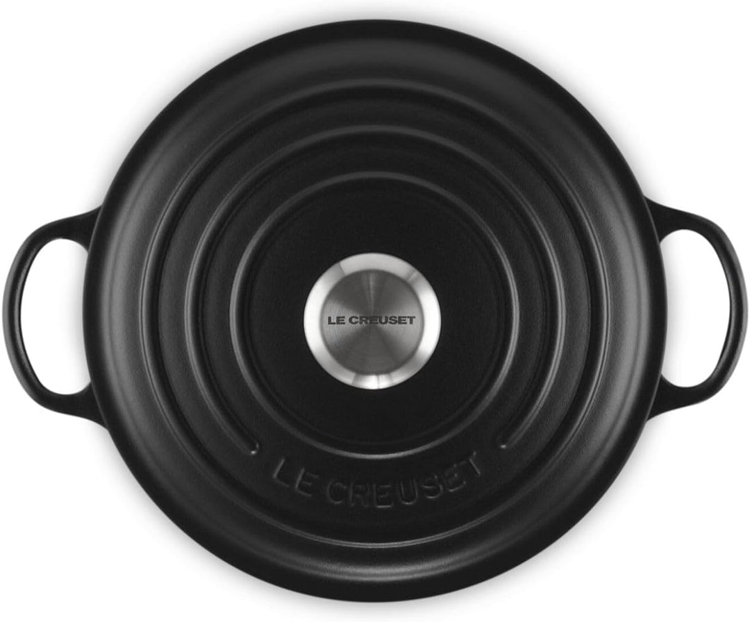Le Creuset Marmite Bräter Signature 'Mattschwarz' Ø24cm / 3,1L