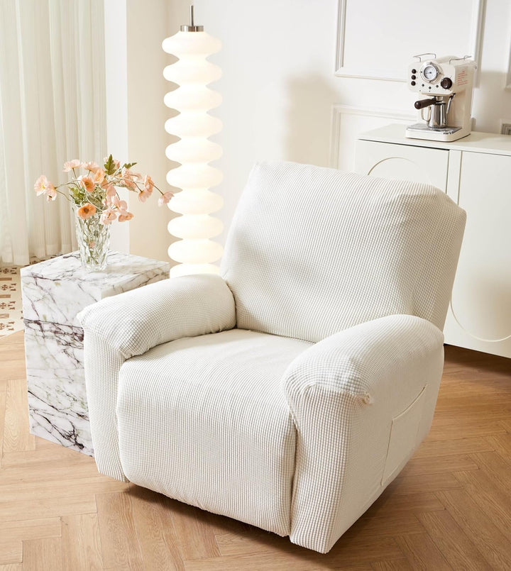 EBETA E Jacquard Sesselbezug, Sesselschoner, Stretchhusse für Relaxsessel Komplett, Elastisch Bezug