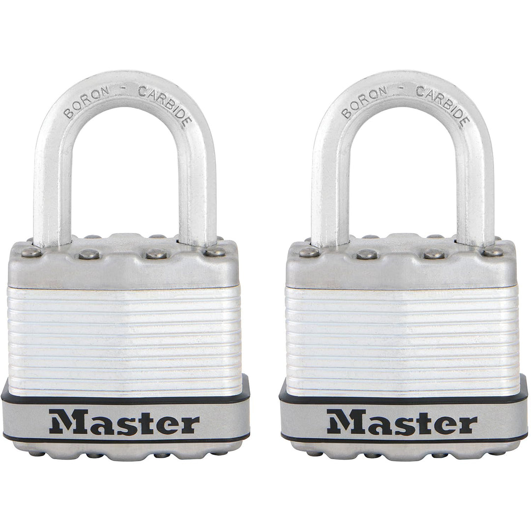 MASTER LOCK Hochleistungsvorhängeschloss [Schloss mit Schlüssel] [Laminierter Stahl] [Wetterfest] M1