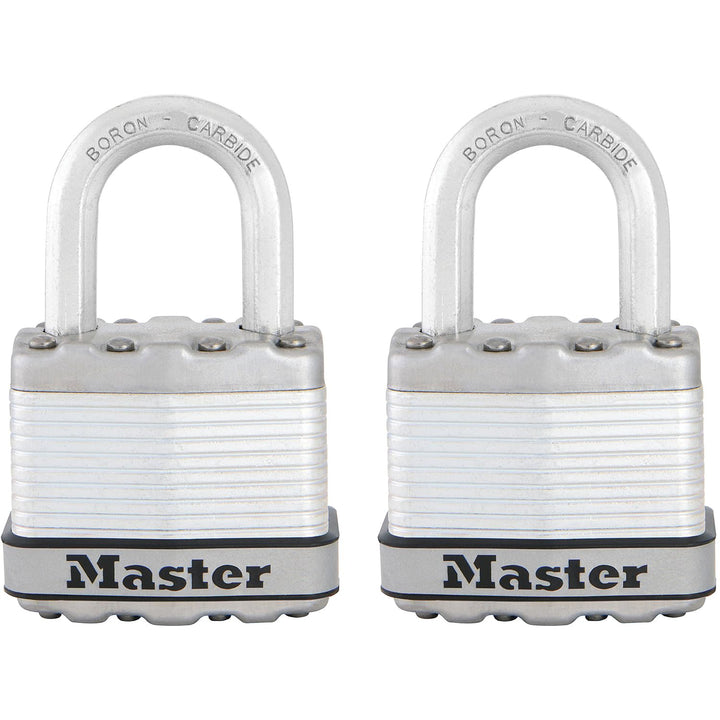 MASTER LOCK Hochleistungsvorhängeschloss [Schloss mit Schlüssel] [Laminierter Stahl] [Wetterfest] M1