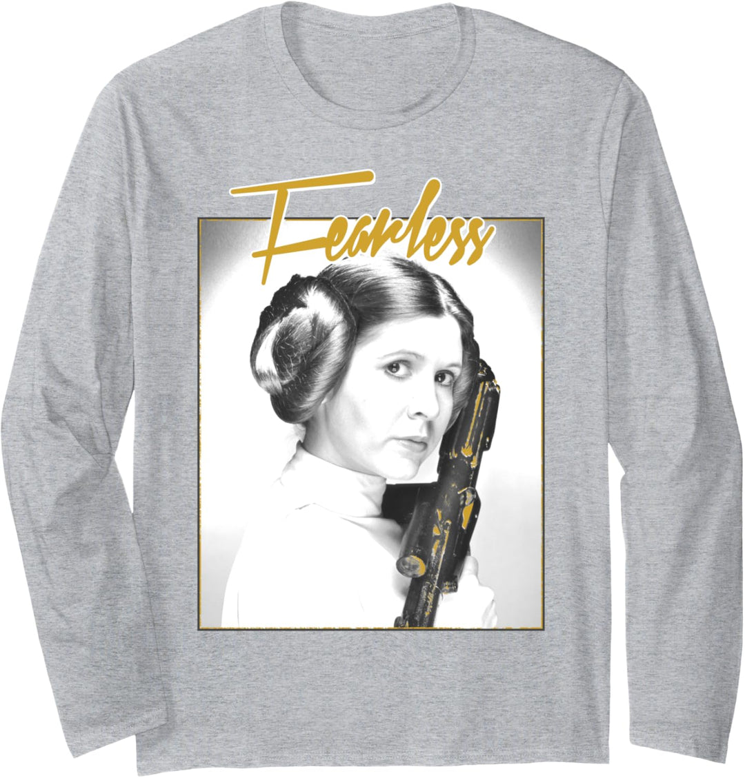 Star Wars Princess Leia Fearless Blaster Portrait Langarmshirt