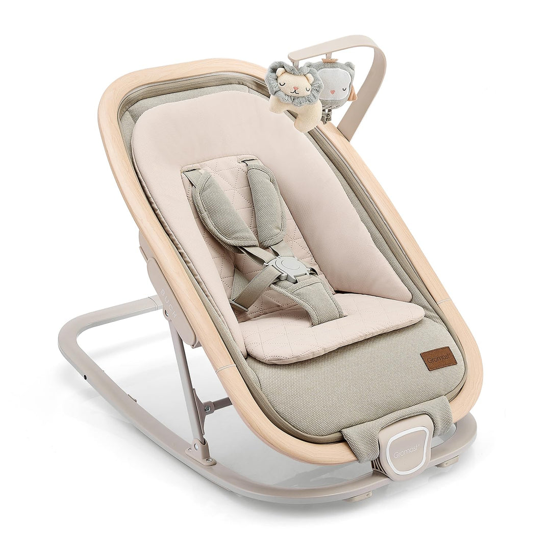 Gromast 2-in-1-Babywippe für Säuglinge, tragbare Babywippe mit 3 Liegepositionen und Reisetasche – G