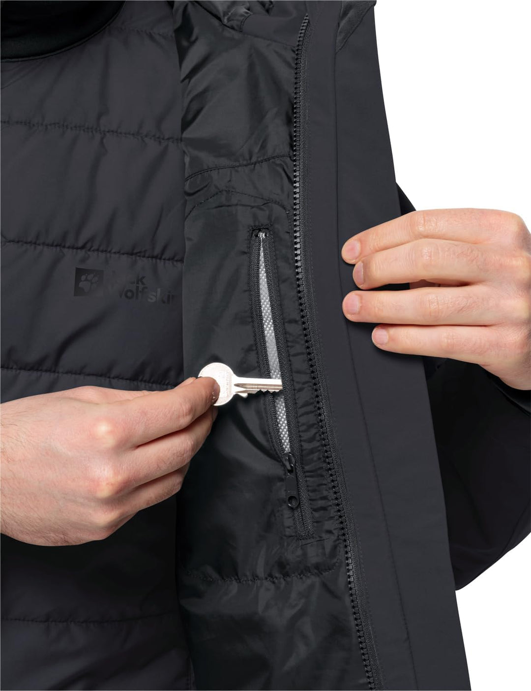 Jack Wolfskin Herren Glaabach 3in1 Jkt M Jacket M Schwarz, M Schwarz