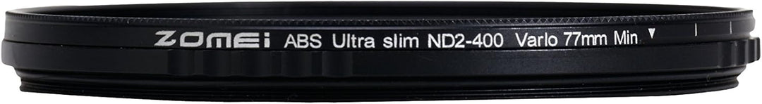 ZOMEI Variabler ND-Filter, ABS, schmal, verstellbar, Graufilter, ND2-400, kein X-Kreuz, auf Bild (77