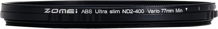 ZOMEI Variabler ND-Filter, ABS, schmal, verstellbar, Graufilter, ND2-400, kein X-Kreuz, auf Bild (77