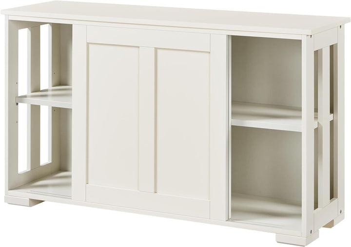 Yaheetech Sideboard Beistellschrank Kommode Esszimmerschrank Schrank mit Schiebetüren 106,7 * 33 * 6
