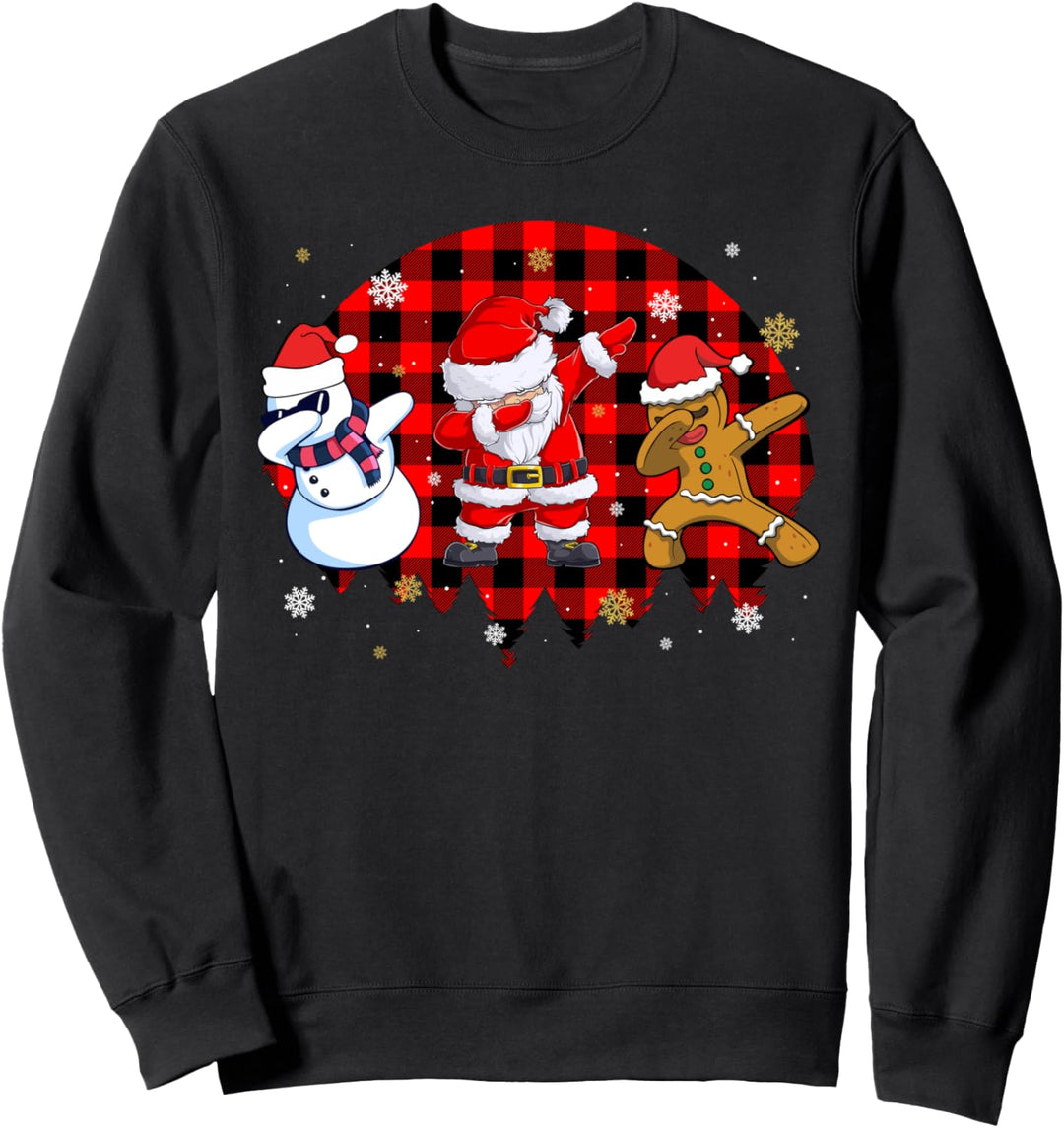 Dabbing Weihnachtsmann für Kinder Männer Geschenke Sweatshirt