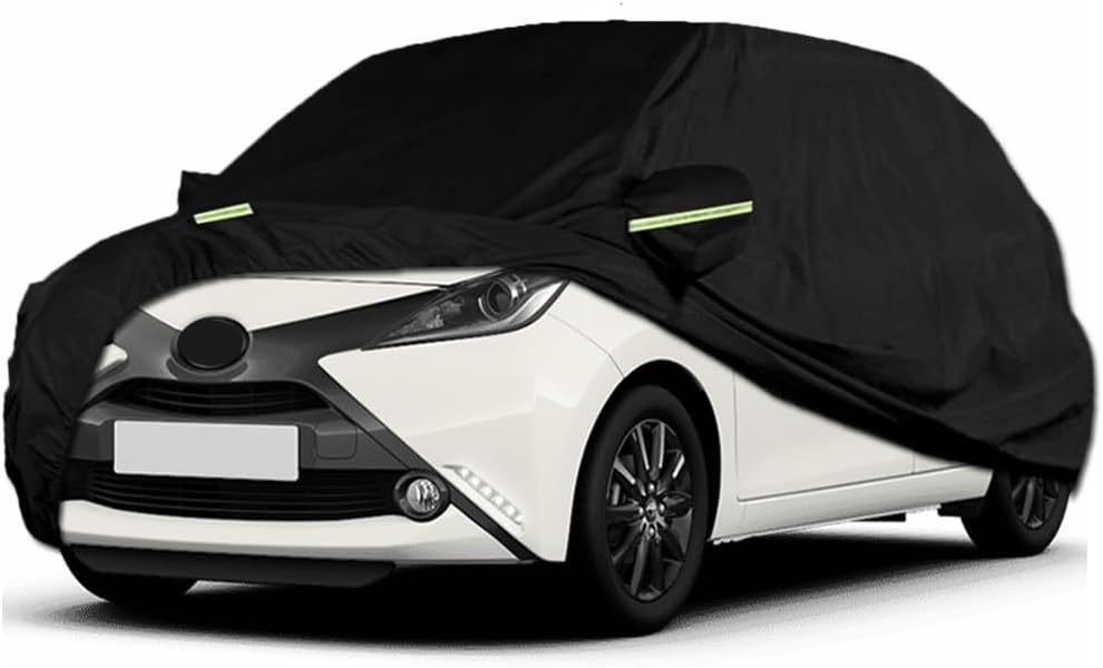 Autoabdeckung Wasserdicht Passend für Aygo C1 107 108, Atmungsaktiv Vollgarage Autoplane für Regen S