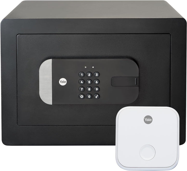 Yale Smart Safe - YSS/250/EB1 + Yale 05/401C00/WH - Connect Wi-Fi Bridge | Fernzugrif, LCD-Tastatur,