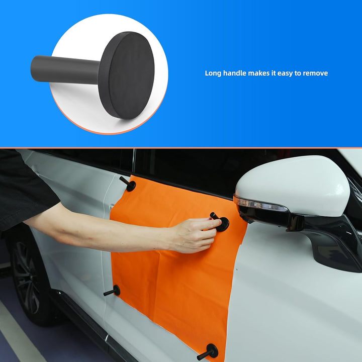 EHDIS 8 Stück Auto Montagemagnet Verpackungs Gripper Magnethalter für Sign Vinyl, Car Wrapping & Cra