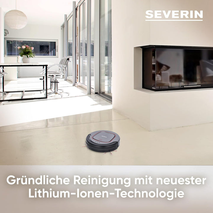 SEVERIN Saugroboter "chill®", leistungsstarker Staubsauger Roboter für Hartböden und kurzflorige Tep