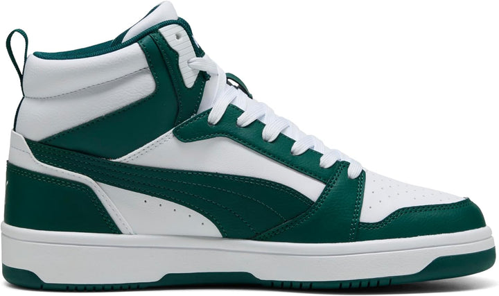 PUMA Unisex Rebound V6 Sneaker 36 EU Puma White Dark Myrtle, 36 EU Puma White Dark Myrtle
