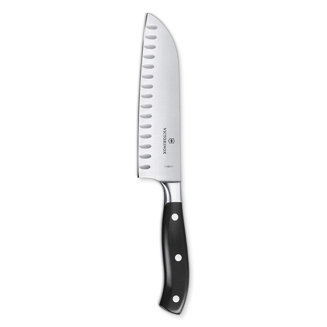Santokumesser, geschmiedet, mit Kullenschliff,