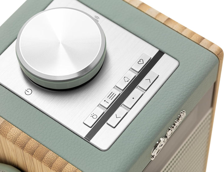 Rambler Midi Retro-Radiowecker, tragbar, Dab+/FM/Bluetooth, Himmelblau