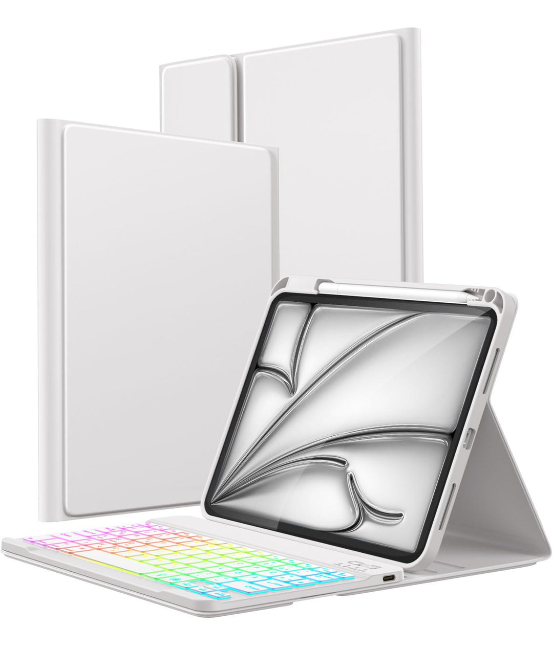Vobafe Hülle mit Tastatur für iPad A16 11 Generation 2025/10 Gen 2022 10,9", Air 11 Zoll M4 2026/M3/