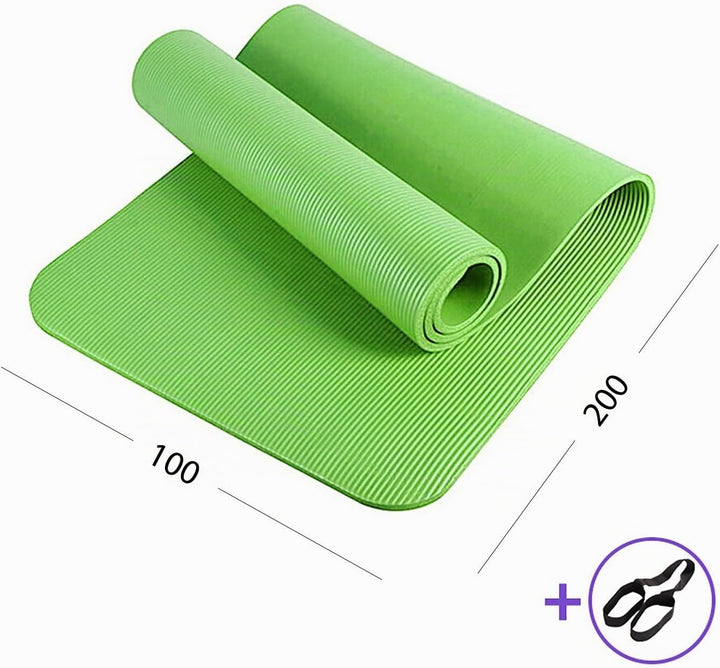 XXL Yogamatte Pilates-Matte Gymnastikmatte Fitnessmatte Fitnessmatte mit Tragegurt Phthalatfrei SGS-