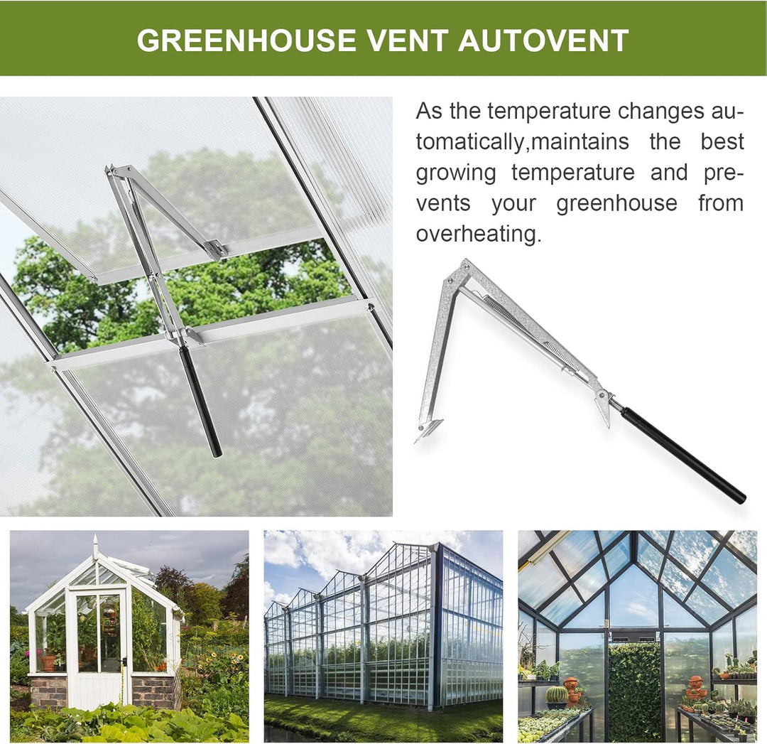 Sonnewelt 2×Fensteröffner Automatischer Fensteröffner für alle Gewächhäuser 7 kg Hubkraft 45cm Öffnu